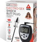 Lux Fetish Electro Sex Shock Butt Plug with Remote Control - Black