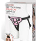 Lux Fetish Pretty In Pink Strap-On Harness Adjustable - Pink