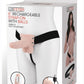 Lux Fetish Rechargeable Strap-On with Balls - Vanilla - One Size - 6in