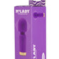 M'lady Rechargeable Silicone Mini Vibrating Wand - Purple