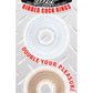Mack Tuff Ribbed Cock Rings - Clear/Smoke - 2 Pack
