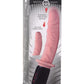 Master Series 10x Vibrating and Thrusting Silicone Rechargeable Dildo with Handle - Vanilla - 10in