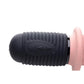 Master Series 10x Vibrating and Thrusting Silicone Rechargeable Dildo with Handle