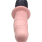 Master Series 10x Vibrating and Thrusting Silicone Rechargeable Dildo with Handle