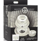 Master Series Ass Bung Clear Hollow Anal Dilator - Clear - Large - 3.5in