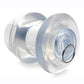 Master Series Ass Bung Clear Hollow Anal Dilator - Clear - Large - 3.5in