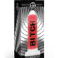 Master Series Bitch Silicone Dildo - Black/Clear/Red