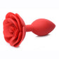 Master Series Booty Bloom Silicone Rose Anal Plug - Red - Large