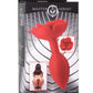Master Series Booty Bloom Silicone Rose Anal Plug - Red - Large