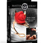 Master Series Burning Passion Rose Candle with Holder - Gold/Red