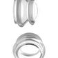 Master Series Clear Plungers Silicone Nipple Suckers - Clear - Large