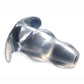 Master Series Clear View Hollow Anal Plug - Clear - XLarge