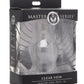 Master Series Clear View Hollow Anal Plug - Clear - XLarge