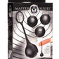 Master Series Cock Dangler Silicone Penis Strap with Weights - Black