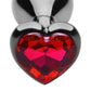 Master Series - Crimson Tied Scarlet Heart Jewel Anal Plug
