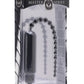 Master Series Dark Rod Vibrating Beaded Silicone Sound - Black