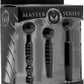Master Series Dark Rods 3 Piece Silicone Penis Plug - Black - Set