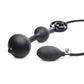 Master Series Devil's Rattle Inflatable Silicone Plug with Cock Ring