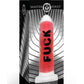 Master Series Fuck Silicone Dildo - Black/Clear/Red