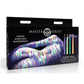 Master Series Glow Wav UV Blacklight Reactive Drip Candles - Blue/Glow In The Dark/Green/Orange/Yellow - Set Of 4