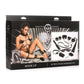 Master Series Hook Up Plush Bondage - Black - 10 Piece/Set