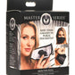 Master Series Mouth-Full Silicone Dildo Face Mask - Black