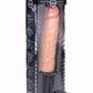 Master Series Onslaught XXL Vibrating Giant 9.75in Dildo Thruster - Vanilla - XXLarge