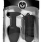 Master Series Paragon Gem Accented Vibrating Anal Plug - Black
