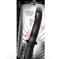 Master Series Power Thrust Rechargeable Thrusting Silicone Vibrator - Black