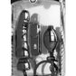 Master Series Ravage Vibrating Inflatable 7.5in Dildo - Black