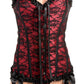 Master Series Scarlet Seduction Lace-Up Corset and Thong