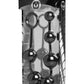 Master Series Serpent 6 Silicone Beads Of Pleasure - Black