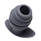 Master Series Silicone Ribbed Hollow Anal Plug
