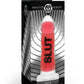 Master Series Slut Silicone Dildo - Black/Clear/Red