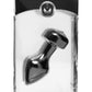 Master Series Spade Petite Jewel Aluminum Anal Plug - Black/Metal