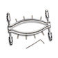 Master Series Spread 'Em Poker Stainless Steel Labia Clamp with Adjustable Pressure Screws