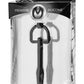 Master Series The Hallows Cum-Thru D-Ring Penis Plug - Black