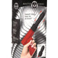 Master Series Thrusting Pistola Rechargeable Silicone Vibrator - Black/Red