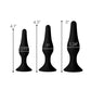 Master Series Triple Spire Tapered Silicone Anal Trainer