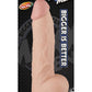 Maxx Men Straight Dildo - Flesh/Vanilla - 9.5in