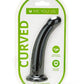 ME YOU US Black Curved Silicone Dildo - Black - 6in