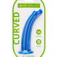 ME YOU US Blue Curved Silicone Dildo - Blue - 6in