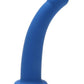 ME YOU US Blue Curved Silicone Dildo