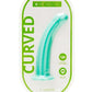 ME YOU US Curved Silicone Dildo - Aqua/Blue - 7in