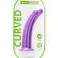 ME YOU US Curved Silicone Dildo - Purple - 7in