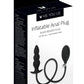 ME YOU US Inflatable Silicone Anal Beaded Plug - Black