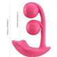 Melody Pressure Sensing App-Controlled Rechargeable Silicone Twin Balls Clit and G-Spot Vibrator