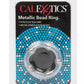 Metallic Bead Ring Silicone Cock Ring - Clear