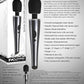 Mighty Metallic Wand Rechargeable Silicone Body Massager