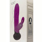 Mini Bonnie and Clyde Rechargeable Silicone Rabbit Vibrator - Black/Purple